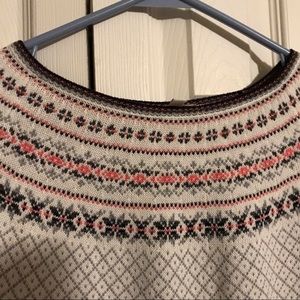 Talbots XL classic cotton blend Fair Isle sweater